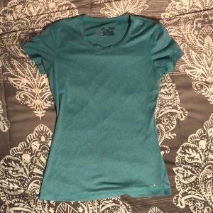 Teal Under Armour tee